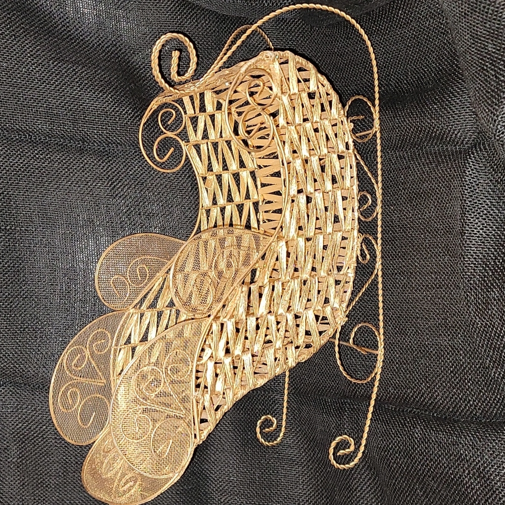 Gold sleigh, decoration , table top